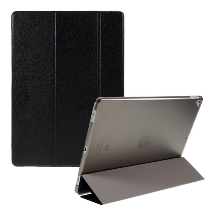 Gigapack tabletvédő álló, bőr hatású, aktív flip, oldalra nyíló, trifold, asztali tartó, fekete, kompatibilis: Apple IPAD Pro 12.9, 2017, / IPAD Pro 12.9, 2015