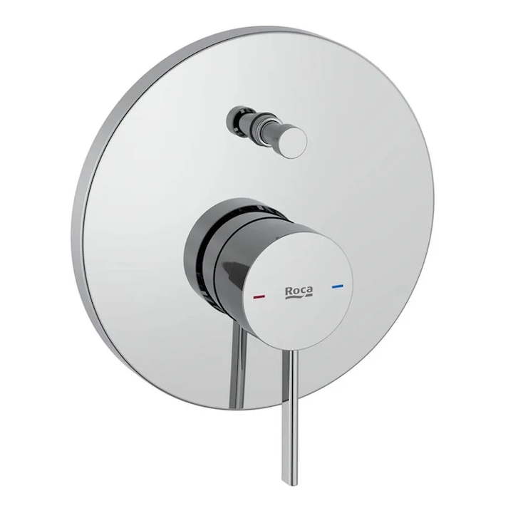 Смесител Roca Ona, За вграждане, Вана-душ, Без вътрешно тяло, Хром