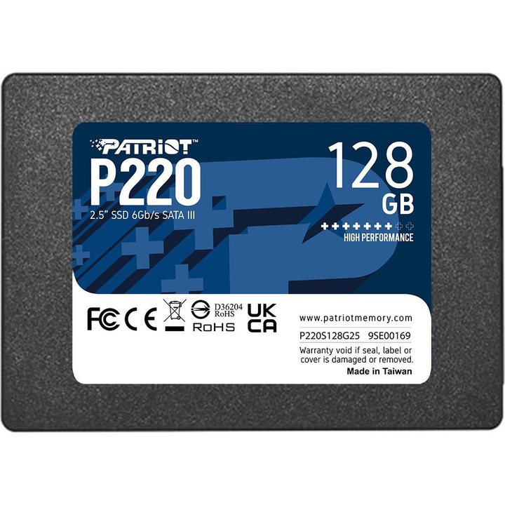 Solid State Drive (SSD), Patriot, 128GB 2.5", SATA3,