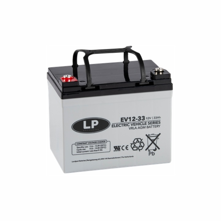 Акумулатор, Intact, VRLA, LP, E-Bike Power, 12V, 33Ah, EV12-33