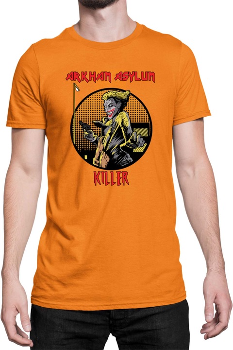 Férfi póló DC Comics Tralala Arkham Asylum Joker, Narancssárga