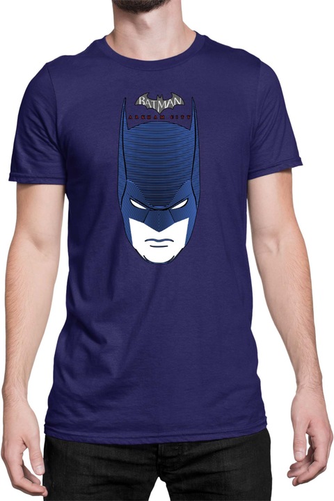 Férfi póló DC Comics Tralala Arkham City, Tengerészkék