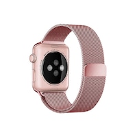 Curea Apple Watch, Milanese Loop, Compatibila cu Apple Watch 1/2/3/4/5/6, 40mm, Rose-Gold