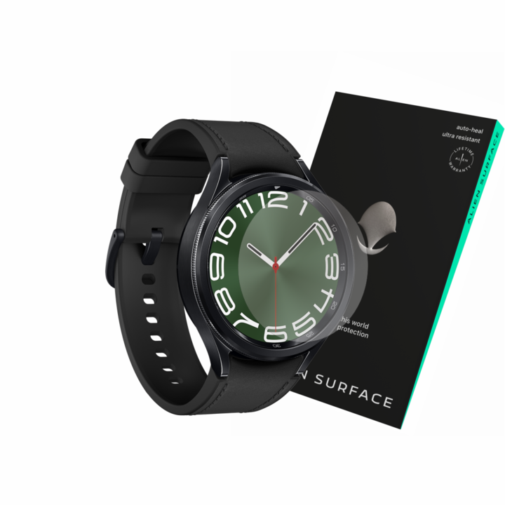 Alien Surface védőfólia, kompatibilis a Samsung Galaxy Watch 6 Classic 47mm-es kijelzővel (1+2 tartalék)