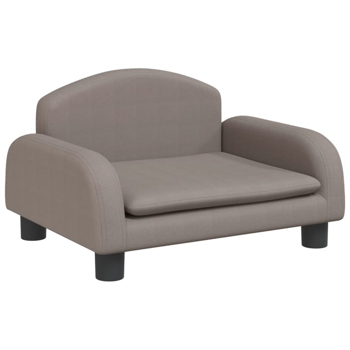 Pat de caini vidaXL, gri taupe, 50x40x30 cm, textil, 3.9 Kg