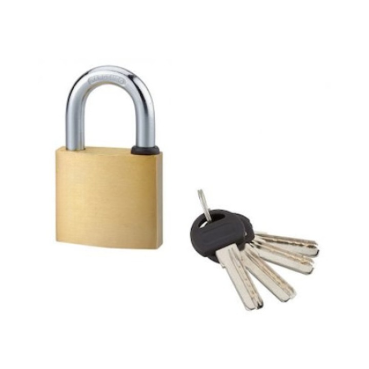 Lacat de exterior, cu chei reversibile, 50 mm