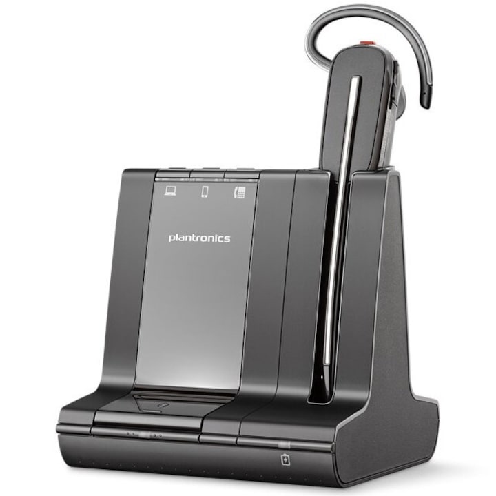 Poly Savi 8240 Office fejhallgató, S8240 CDM USB-A, CONVERTIBLE, DECT, EMEA (210979-02)