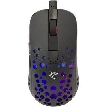 Mouse Gaming cu fir White Shark TRISTAN, 12.800 DPI, 1.000Hz, 66IPS, 20G, Chipset INSTANT A825, Switch-uri HUANO, Butoane Programabile, RGB LED, Cablu Paracord 1,8m, 91gr., Powder Coating, Negru