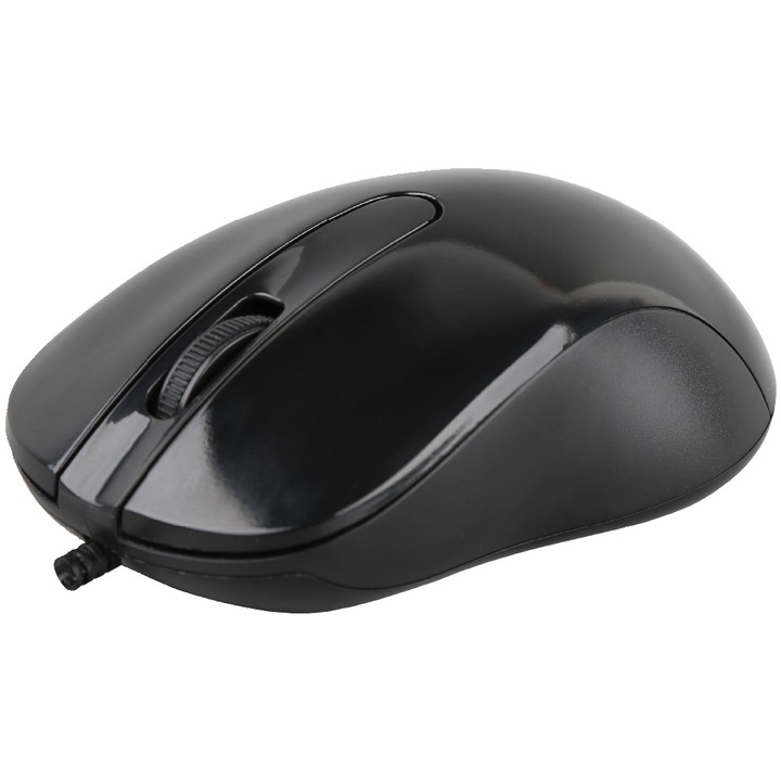 Мишка с кабел Sbox M-901, Амбидекстър, 1000DPI, Оптичен сензор, Кабел 1.5 м, 88 гр., Черен