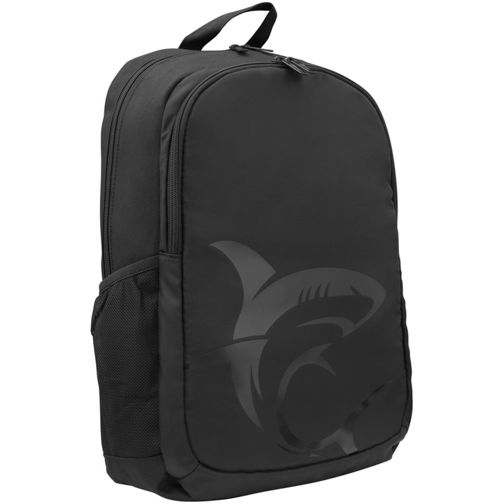 Раница за лаптоп White Shark SCOUT, Отделение за лаптоп макс. 15,6", Странични джобове, Подплатени презрамки, Водоустойчив, Размери 43 x 31 x 10 см, Черен