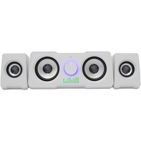Sistem de boxe PC White Shark MOOD, 2.2 Canale, 16W RMS (5W x 2 + 3W x 2), Iluminare Rainbow LED, Alimentare USB, Interfata Audio 3.5 mm, Alb
