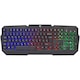 Tastatura Gaming cu fir White Shark DAKOTA, Full Layout US, 7 Taste Anti-Ghosting, Taste Iluminate Rainbow LED, Cablu 1.5m, Negru