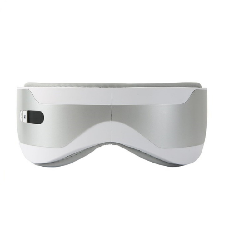 Aparat masaj ochi, BOMSTOM, 3 moduri, cu muzica ambientala, Bluetooth, vibratii, incarcare prin USB, relaxare si stimulare vizuala