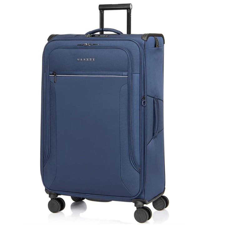 Nagy bőrönd, Verage Toledo, Vízálló Poliészter, Fülke, Zseblámpa, TSA kód, 83 cm, Granat