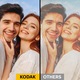 Kodak Mini 2 Retro Hordozható fotónyomtató, Bluetooth, 8 lapos készletet tartalmaz, fehér