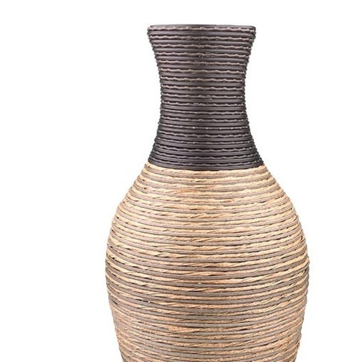 Декоративна ваза, 27x70 см, кафяв/ бежов, M1