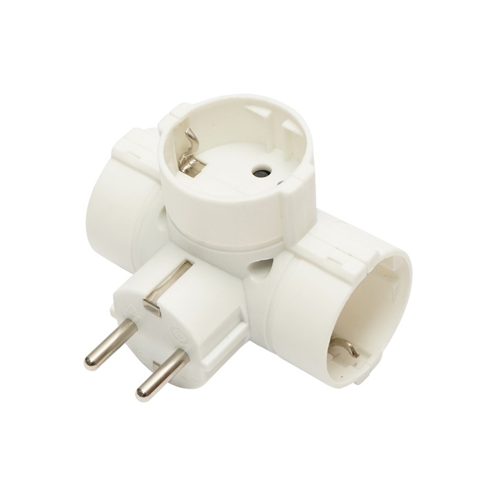 Triplu stecher Schuko 16A, 230V, 3680W Breckner Germany