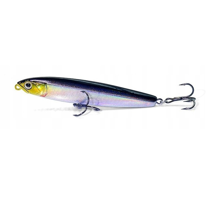 Vobler F159F, csuka, süllő, harcsa fogására, 16g, 8,5 cm, kék/ezüst