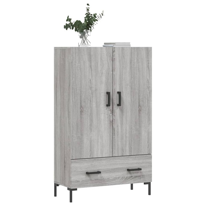 vidaXL szürke sonoma szerelt fa magasszekrény 69,5 x 31 x 115 cm 28.3 kg 828242