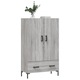 vidaXL szürke sonoma szerelt fa magasszekrény 69,5 x 31 x 115 cm 28.3 kg 828242