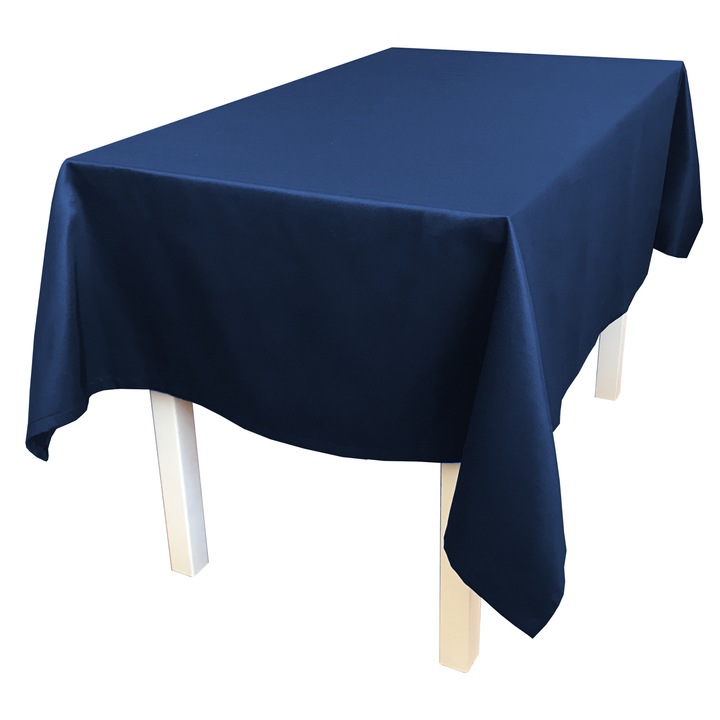 Fata de masa rezistenta la pete, FullBox, Bumbac / Poliester, 260 g/m2, 140 x 400 cm, Bleumarin