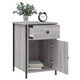 VidaXL 2 db szürke sonoma színű szerelt fa éjjeliszekrény 40x42x60 cm 825910