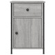VidaXL 2 db szürke sonoma színű szerelt fa éjjeliszekrény 40x42x60 cm 825910