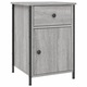 VidaXL 2 db szürke sonoma színű szerelt fa éjjeliszekrény 40x42x60 cm 825910