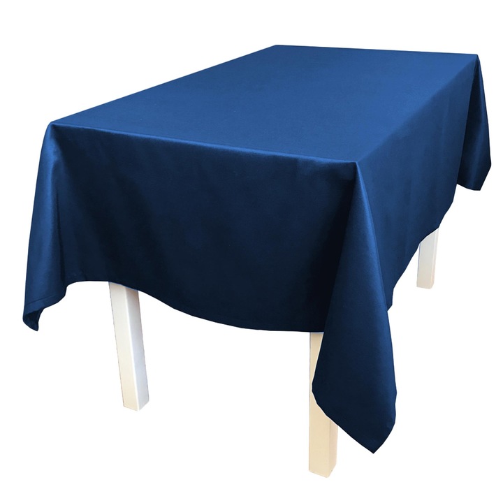 Fata de masa, FullBox, Bumbac/Poliester, 130x180 cm, Albastru