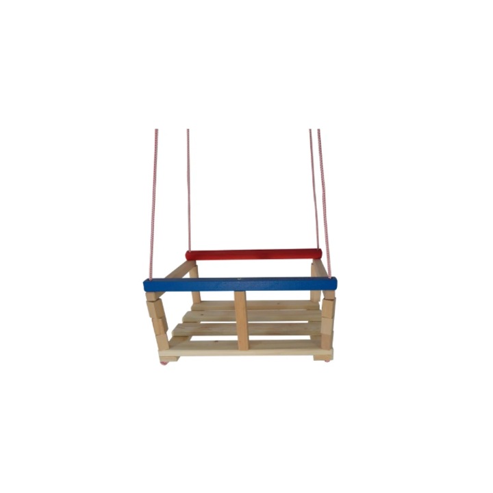 Детска люлка, дървена, 36 x 26 x 7 см, 3-5 години