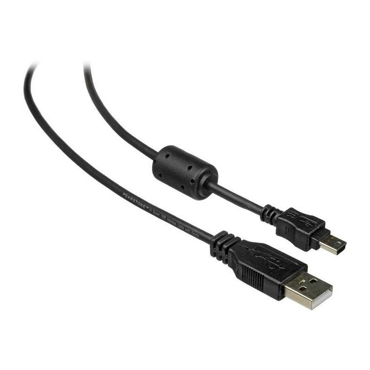 Cablu USB 2.0 A tata - mini USB tata 5 pini 1.5m negru