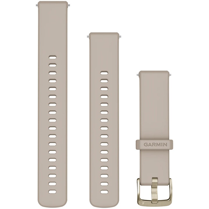 Curea pentru smartwatch Garmin, 18mm, Quick Release, silicon, French Gray