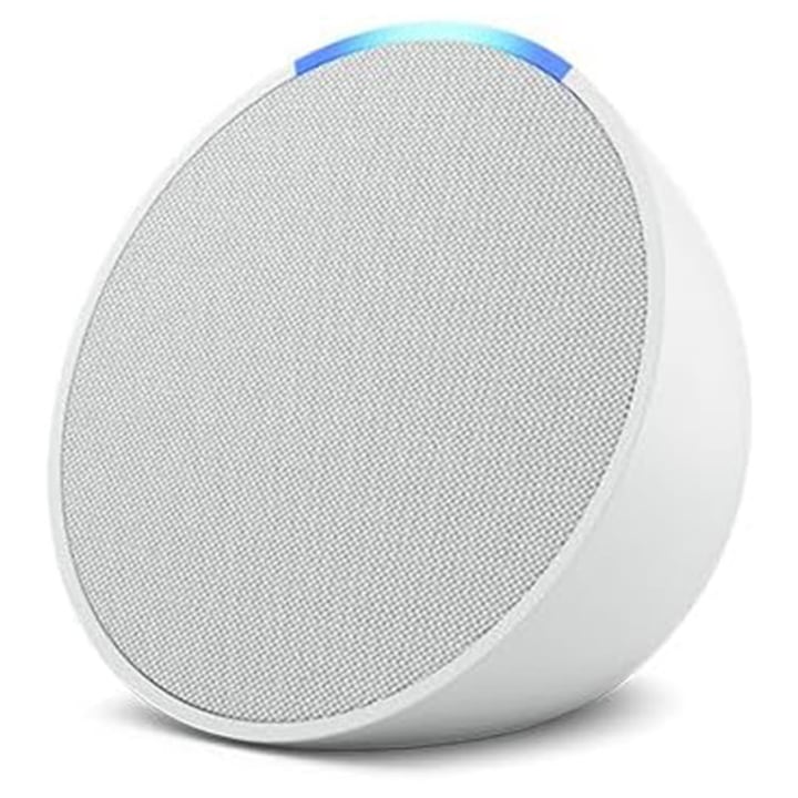 Boxa inteligenta Amazon Echo Pop, Control voce Alexa, W-Fi, Bluetooth, Alb