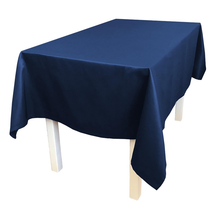 Fata de masa FullBox, Bumbac/Poliester, 130x300 cm, Bleumarin