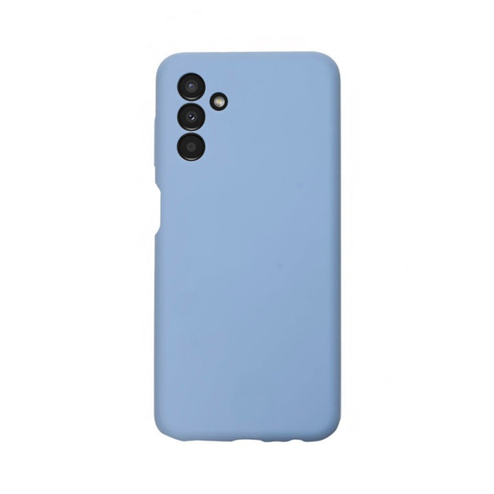 Husa de silicon cu microfibra Stylish Neat compatibila cu Samsung Galaxy A54 5G, acoperire completa, protectie camere, slim, Albastru deschis