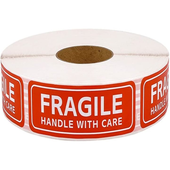 Etichete autoadezive, 2.5 x 7.5 cm, Rosu