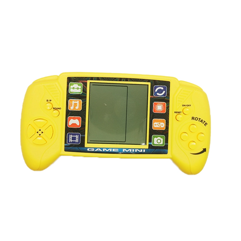 Consola Tetris Orizontala 9999 in 1, Brick Game, galben mat, model 2023 ...
