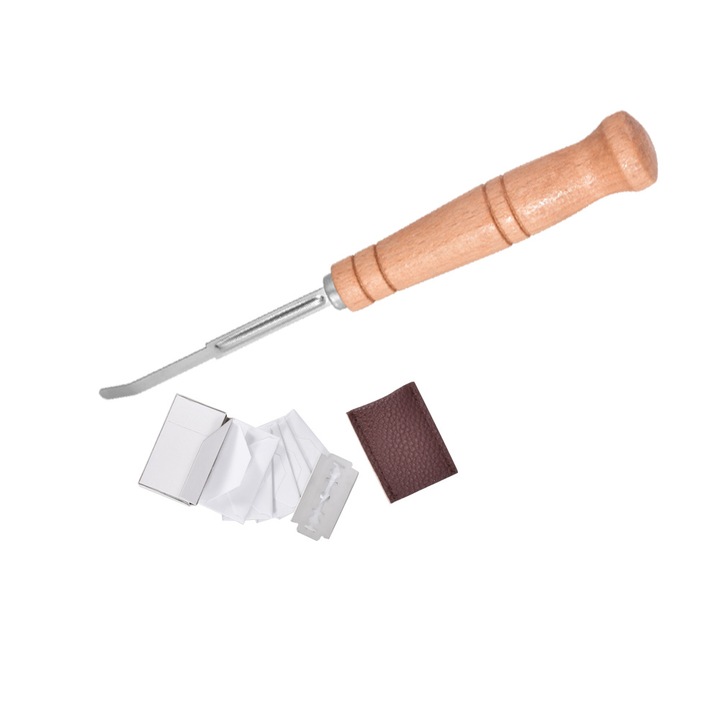 Instrument pentru aluat, Sunmostar, Otel inoxidabil/Lemn, Argintiu