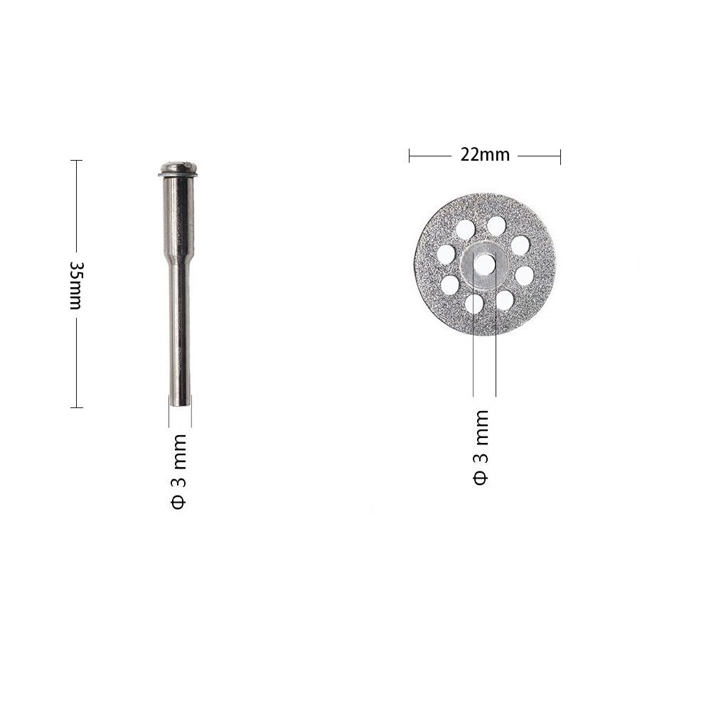 Set 10 discuri diamantate, Mmgoqqt, Otel, 22 mm, Argintiu - eMAG.ro