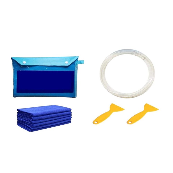 Kit curatare aer conditionat, Sunmostar, Nailon/Plastic, Albastru/Galben