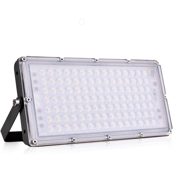 Proiector LED, Sunmostar, 100W, 8000 lm, Aluminiu, Negru