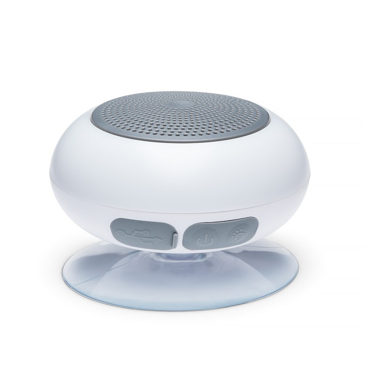 Boxa portabila, The Source, Bluetooth, Ompermeabil, Alb