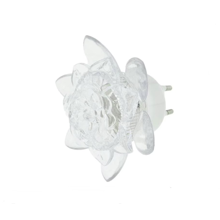 LED нощна лампа във формата на цвете, бутон ON/OFF, многоцветно осветление