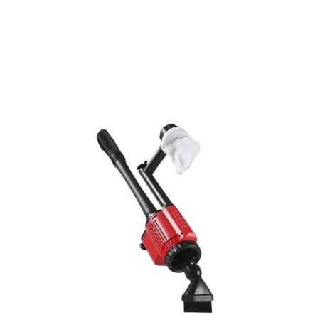 Aspirator pentru acvariu, Sunmostar, Electric, Negru/Rosu