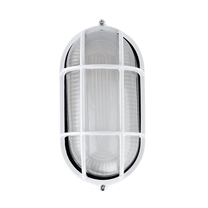 Lampa rezistenta la explozie/temperatura inalta, Sunmostar, Inox/Plastic, 60W, 110V, Alb