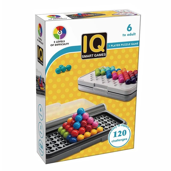 Oktató játék IQ Puzzle tarka 14 cm