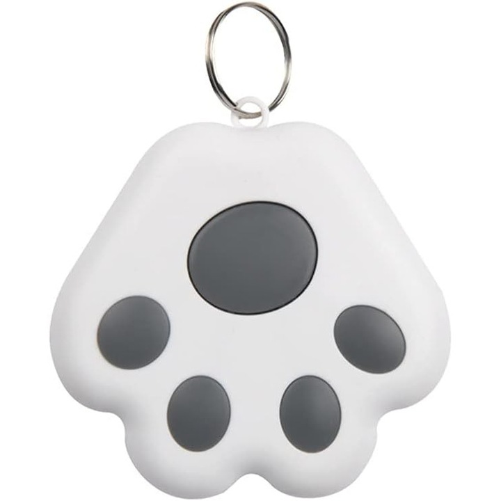 GPS nyomkövető kutyáknak és macskáknak Sunmostar, Bluetooth, műanyag, szürke/fehér