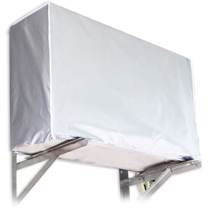 Защитен капак за климатик, LO-Ron, Водоустойчив, Полиестер, 80x28x54 см, Сребрист