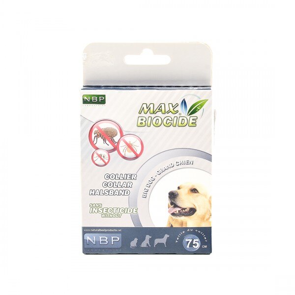 Zgarda antiparazitara pentru caini NBP Max Biocide, 75cm