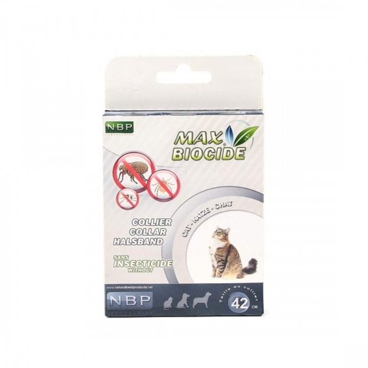 Zgarda antiparazitara pentru pisici NBP Max Biocide, 42 cm